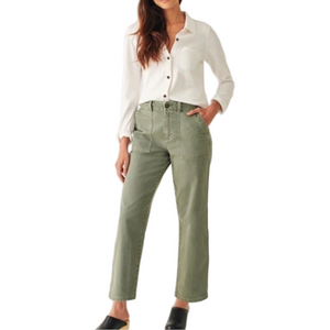 Faherty Twill Utility Crop Pants